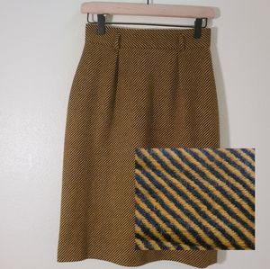 Vintage Jones New York Striped Wool Skirt